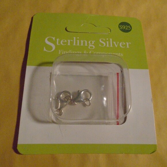 2pcs Big 925 Sterling Silver Lobster Claw Clasps W Jump Rings For Jewelry Making - Picture 3 of 4